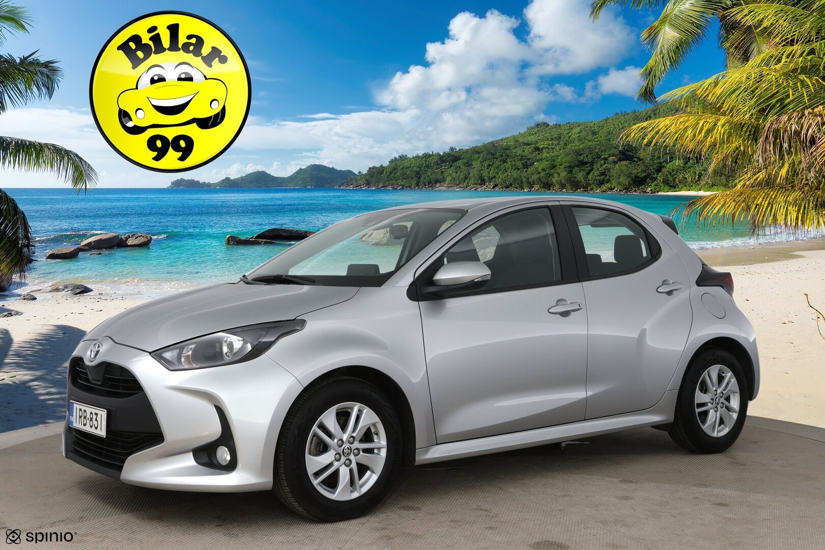 Toyota Yaris 2023 1,5 Hybrid Active / Adapt. vak. / Lohko / Keyless / Apple&Android / Lämmitettävä ratti - Merkkihuollettu Suomi-Auto / 2x alkuperäiset Toyotan aluvanteet