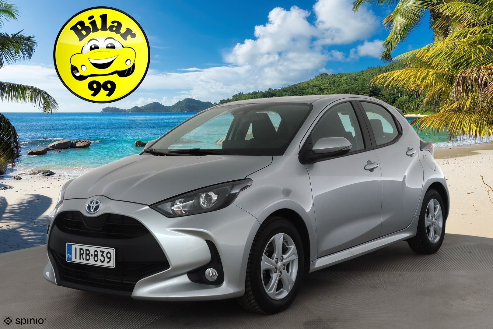 Toyota Yaris 2023 1,5 Hybrid Active Plus * Suomi-auto / ACC / P.kamera / Lohkolämmitin / Navi / KeylessGo * - Kahdet renkaat aluvanteilla / Merkkihuollettu - HULLU BLACKWEEK KORKOTARJOUS 2,49%
