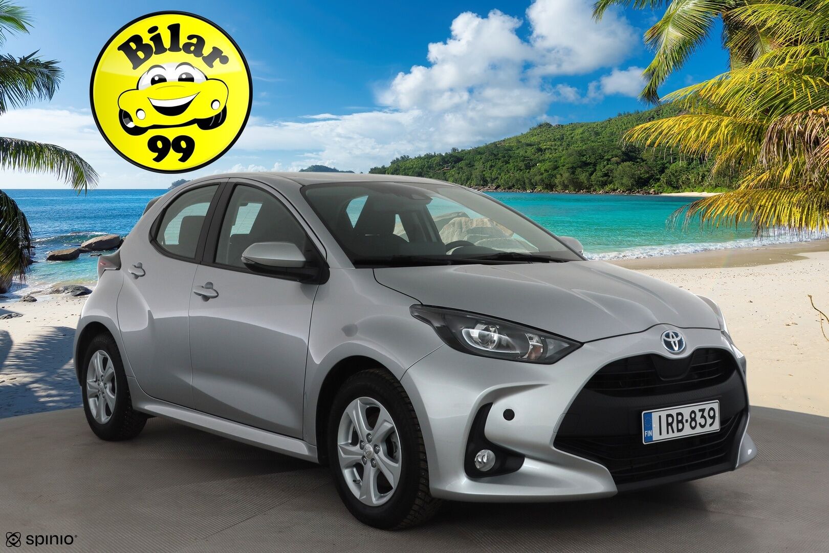 Toyota Yaris 2023 1,5 Hybrid Active Plus * Suomi-auto / ACC / P.kamera / Lohkolämmitin / Navi / KeylessGo * - Kahdet renkaat aluvanteilla / Merkkihuollettu - HULLU BLACKWEEK KORKOTARJOUS 2,49%