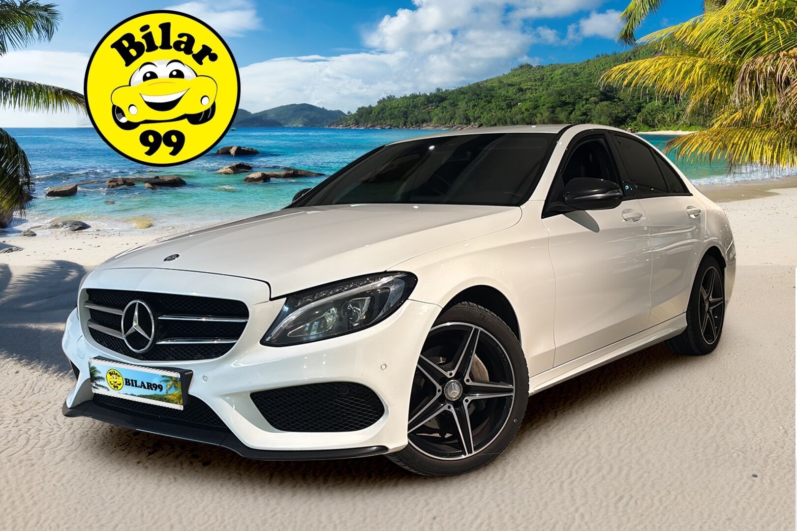 MERCEDES-BENZ C 2016 220 d T 4Matic A AMG Premium Edition * Webasto / P-Kamera / Hifit / Sporttinahat / Night-Paketti / Navi* - Näyttävällä AMG paketilla / Alkuperäinen webasto kaukosäätimellä / Juuri katsastettu