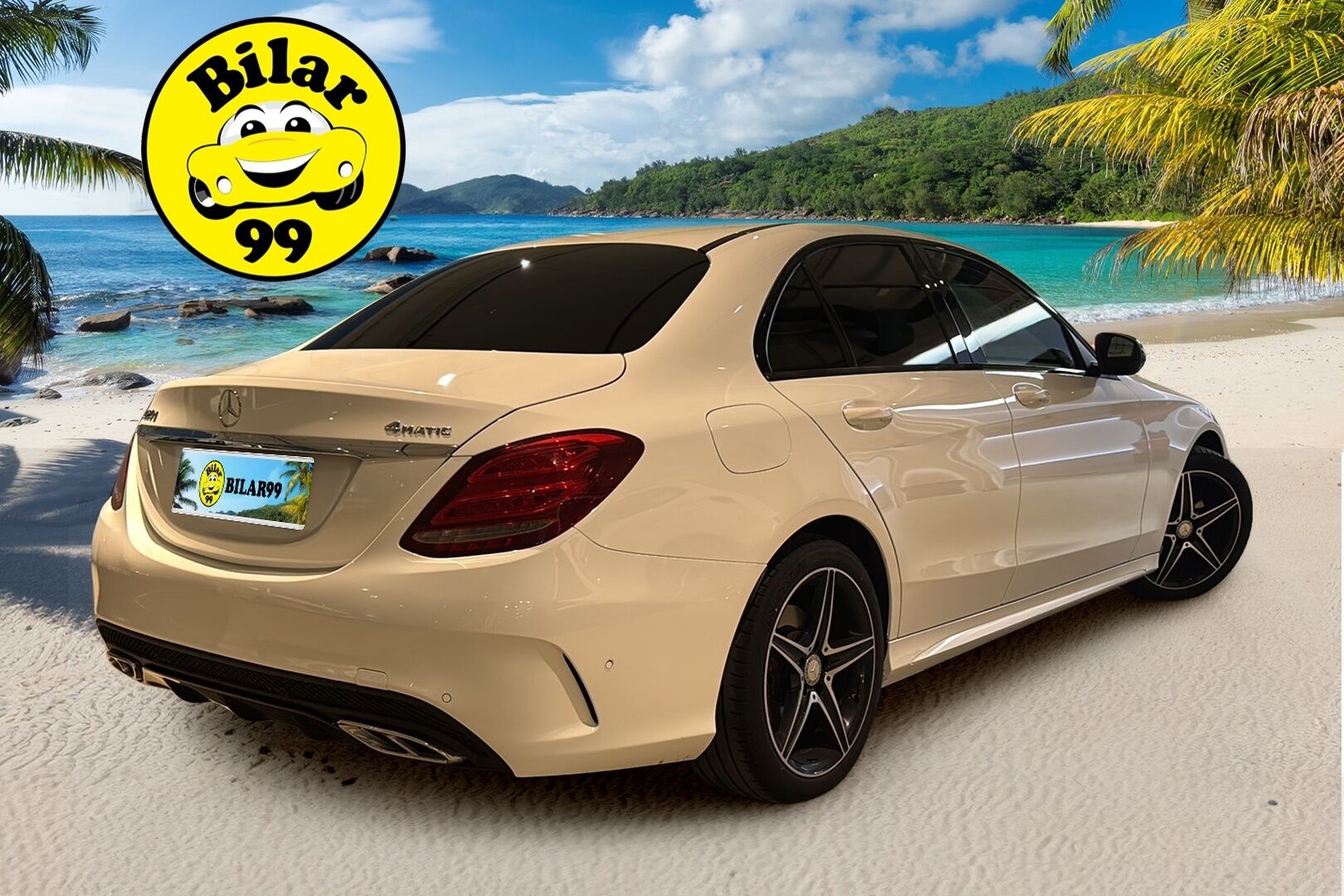 MERCEDES-BENZ C 2016 220 d T 4Matic A AMG Premium Edition * Webasto / P-Kamera / Hifit / Sporttinahat / Night-Paketti / Navi* - Näyttävällä AMG paketilla / Alkuperäinen webasto kaukosäätimellä / Juuri katsastettu