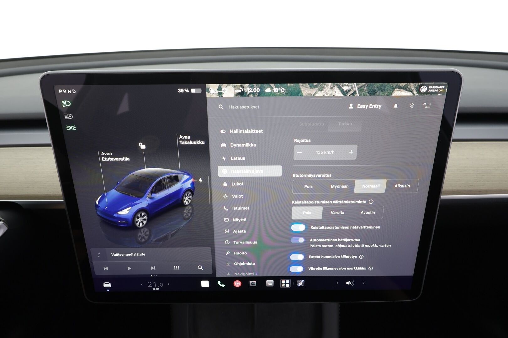Tesla Model Y 2023 RWD - | Koukku | ILP | Lasikatto | ACC | Matrix-LED | P.Kamera | Muistipenkki | Premium Audio | Navi | Kaistavahti | Keyless | 2x Latauskaapelit | Kahdet renkaat | 1-om Suomi-auto |