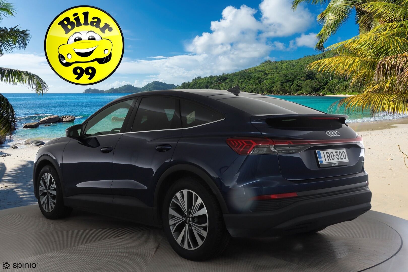 Audi Q4 e-tron 2024 45 e-tron quattro Sportback Limited * ILP / Koukku / ACC / LED / P.Kamera / Sporttipenkit / Navi / Sonos * - 1-om Suomi-auto / Akku kuntotarkastettu SoH 93,9% / 2x Latauskaapelit / Kahdet renkaat - HULLUT JOULUT KORKOTARJOUS 2,49% 