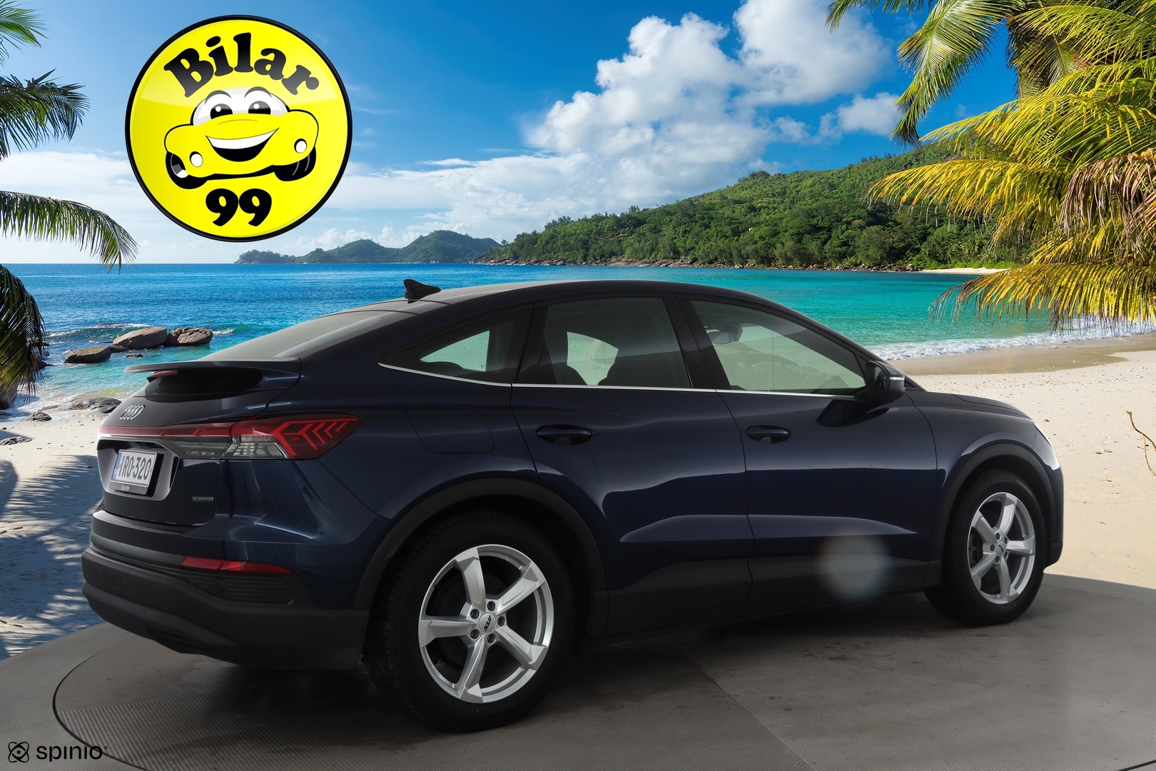 Audi Q4 e-tron 2024 45 e-tron quattro Sportback Limited * ILP / Koukku / ACC / LED / P.Kamera / Sporttipenkit / Navi / Sonos * - 1-om Suomi-auto / Akku kuntotarkastettu SoH 93,9% / 2x Latauskaapelit / Kahdet renkaat