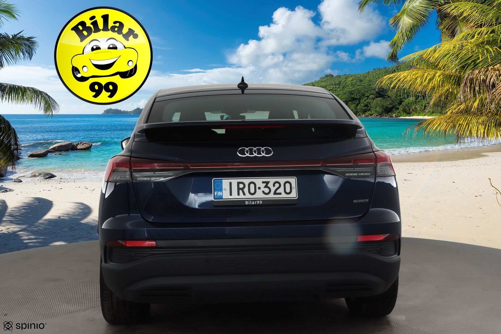 Audi Q4 e-tron 2024 45 e-tron quattro Sportback Limited * ILP / Koukku / ACC / LED / P.Kamera / Sporttipenkit / Navi / Sonos * - 1-om Suomi-auto / Akku kuntotarkastettu SoH 93,9% / 2x Latauskaapelit / Kahdet renkaat