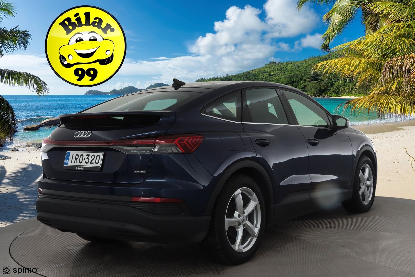 Audi Q4 e-tron 2024 45 e-tron quattro Sportback Limited * ILP / Koukku / ACC / LED / P.Kamera / Sporttipenkit / Navi / Sonos * - 1-om Suomi-auto / Akku kuntotarkastettu SoH 93,9% / 2x Latauskaapelit / Kahdet renkaat