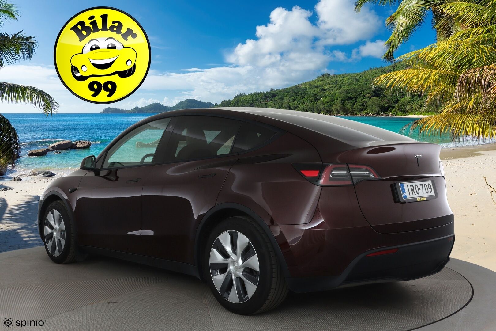 Tesla Model Y 2023 RWD *Cherry Red / Valkoinen sisusta / Koukku / Matrix LED / Lasikatto / AMD Ryzen / Autopilot* - 1. Omisteinen Suomi-Auto!