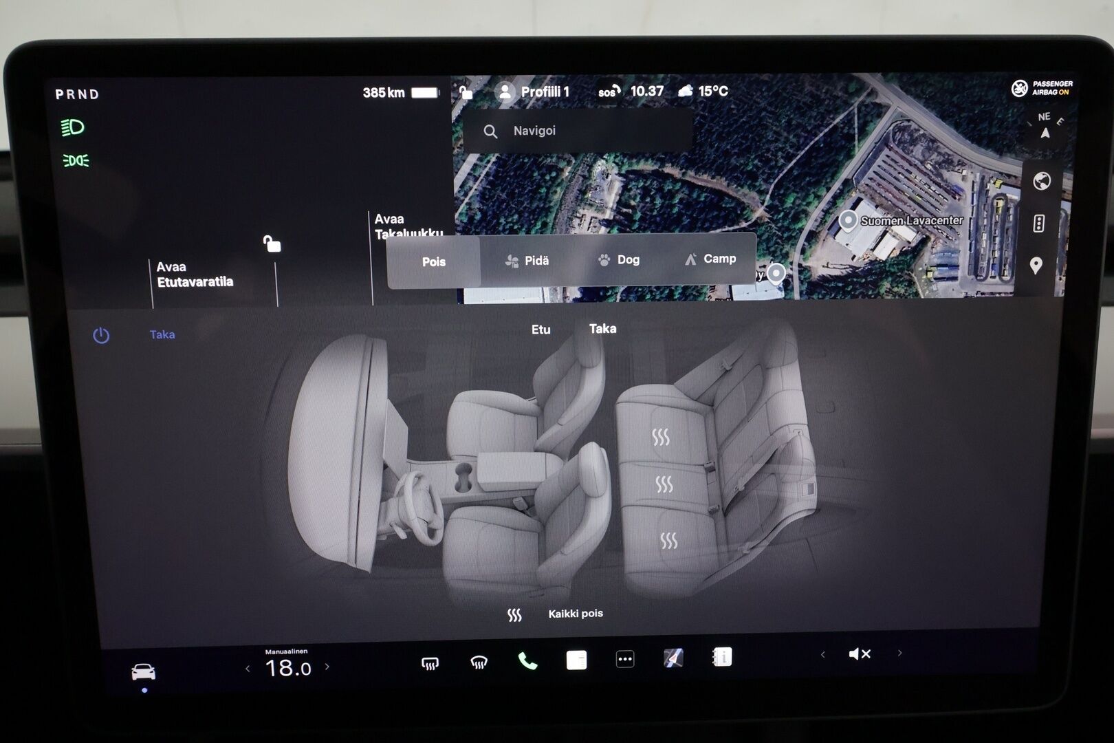 Tesla Model Y 2023 RWD *Cherry Red / Valkoinen sisusta / Koukku / Matrix LED / Lasikatto / AMD Ryzen / Autopilot* - 1. Omisteinen Suomi-Auto!