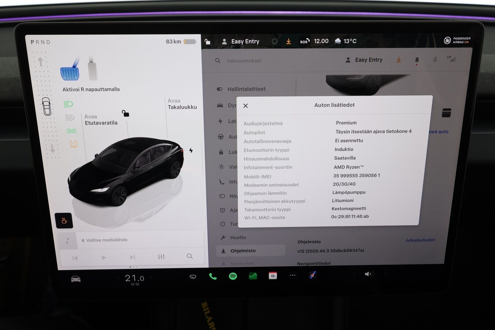Tesla Model 3 2024 Long Range AWD Highland * Koukku / ILP / ACC / Matrix-LED / P.Kamera / Lasikatto / Premium Audio / Muistipenkki * - 1-om Suomi-auto / 2x Latauskaapelit / Kahdet renkaat - HULLUT JOULUT KORKOTARJOUS 2,49% 