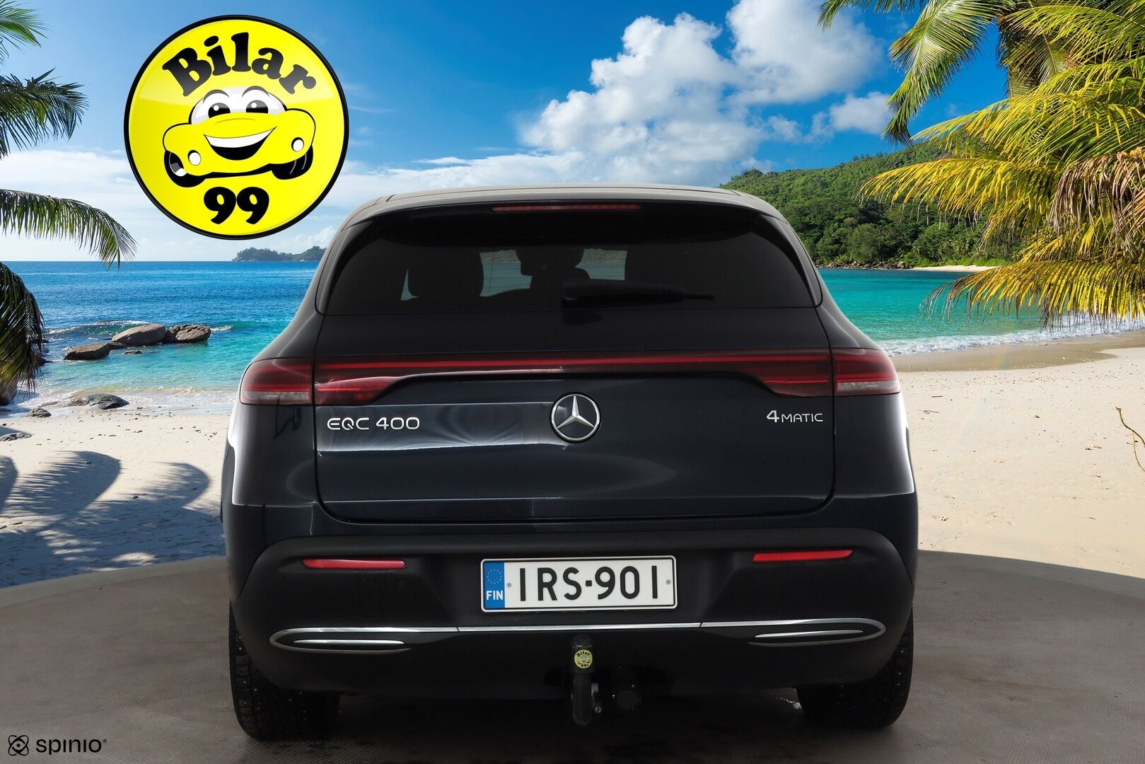 MERCEDES-BENZ EQC 2022 400 4Matic * Distronic+ / 360° / DTR+Q / Koukku / Multibeam / Navi / Midline / KeylessGo / Sporttinahat * - Akku kuntotarkastettu