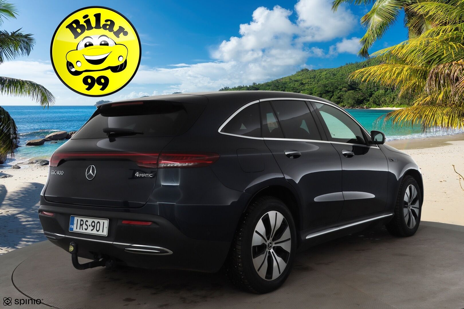 MERCEDES-BENZ EQC 2022 400 4Matic * Distronic+ / 360° / DTR+Q / Koukku / Multibeam / Navi / Midline / KeylessGo / Sporttinahat * - Akku kuntotarkastettu