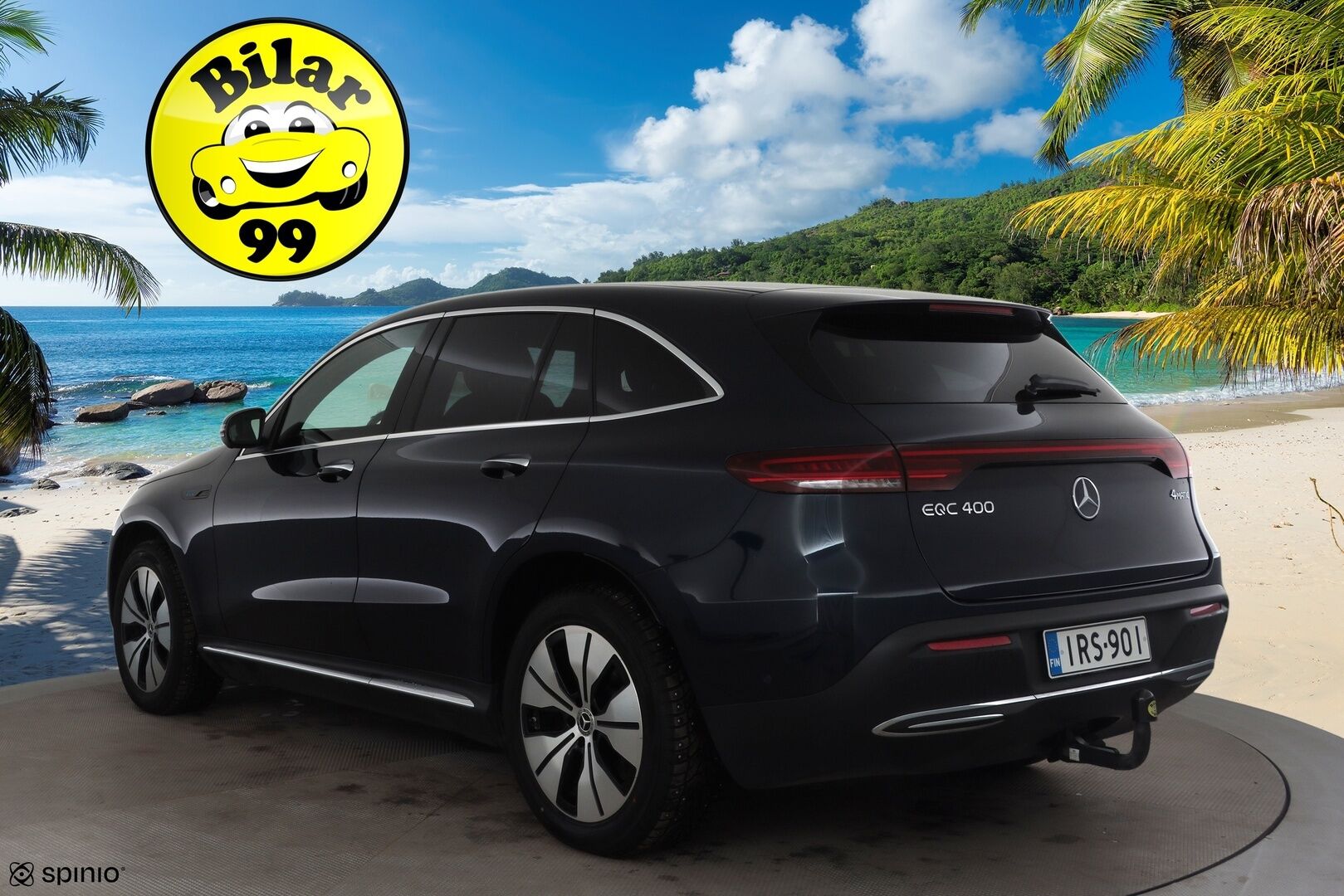 MERCEDES-BENZ EQC 2022 400 4Matic * Distronic+ / 360° / DTR+Q / Koukku / Multibeam / Navi / Midline / KeylessGo / Sporttinahat * - Akku kuntotarkastettu