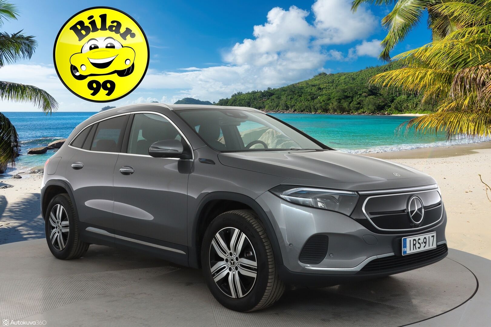 MERCEDES-BENZ EQA 2022 300 4MATIC **HUD / 360° Kamera / Panorama / Widescreen / Adapt.Vakkari / LED-High Performance / Muistipenkki / Navi ** - 3,99 % KORKOTARJOUS TÄHÄN AUTOON - Kaistavahti / KeylessGO / Erittäin siisti!