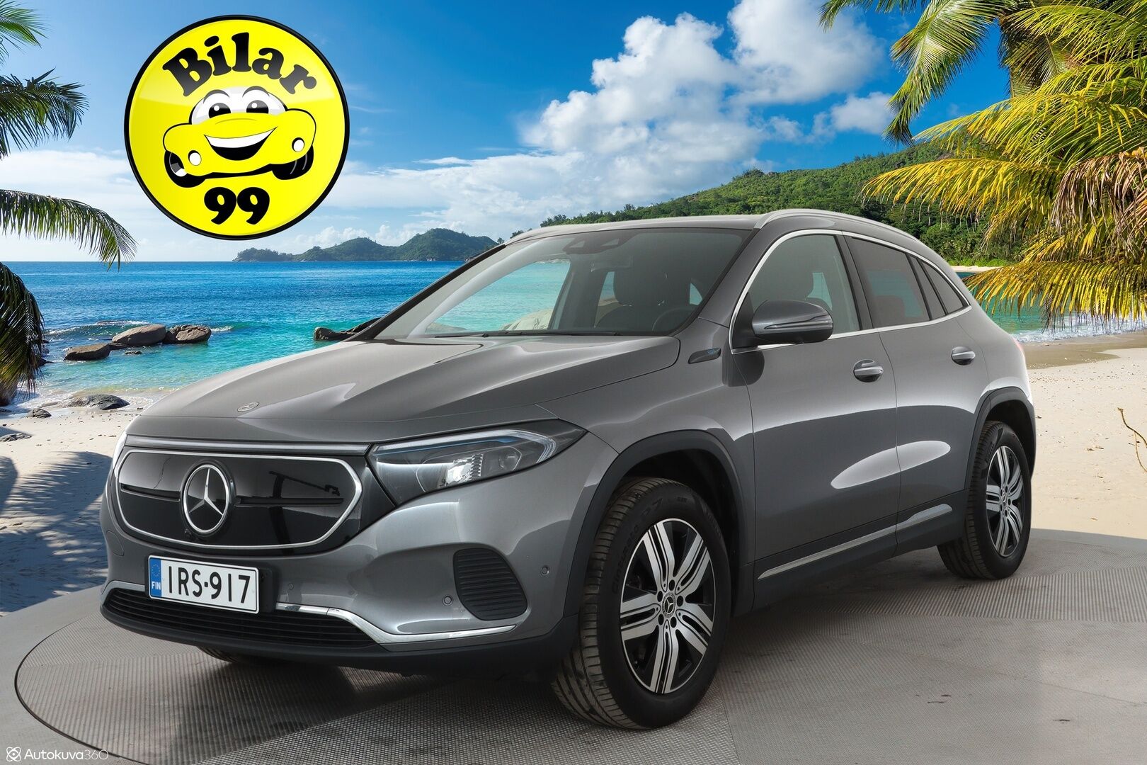 MERCEDES-BENZ EQA 2022 300 4MATIC **HUD / 360° Kamera / Panorama / Widescreen / Adapt.Vakkari / LED-High Performance / Muistipenkki / Navi ** - 3,99 % KORKOTARJOUS TÄHÄN AUTOON - Kaistavahti / KeylessGO / Erittäin siisti!