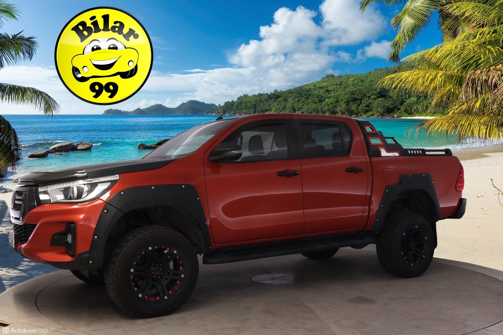 TOYOTA HILUX 2019 Double Cab 4WD 2,4D Ultimate - 3,99 % KORKOTARJOUS TÄHÄN AUTOON - Super hieno! / Nahkapenkit / P-kamera / Kaistavahti / Vakkari / LED-valot / Koukku / Aut. Ilmastointi