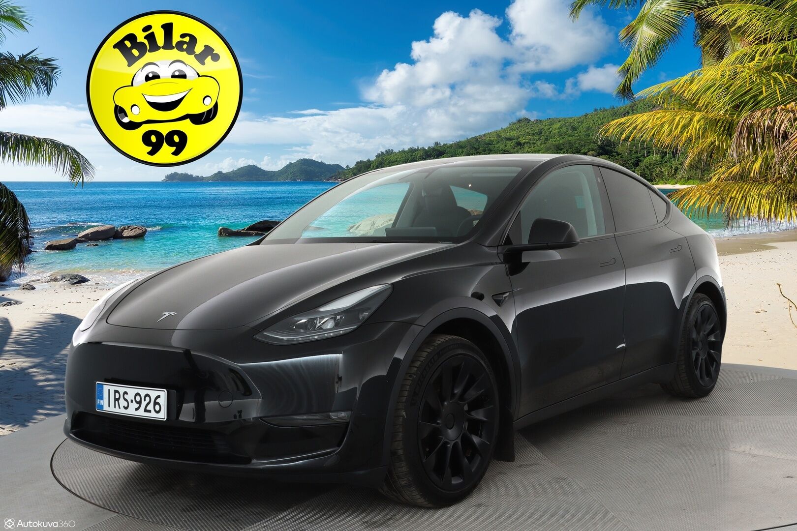 TESLA MODEL Y 2023 Long Range Dual Motor AWD ** Koukku / Lämpöpumppu / Lasikatto / Adapt.Vakkari / Matrix-LED / Muistipenkki / Kamera** - 3,99 % KORKOTARJOUS TÄHÄN AUTOON - Navi / Kaistavahti / Premium Audio / KeylessGO / Akku Testattu!