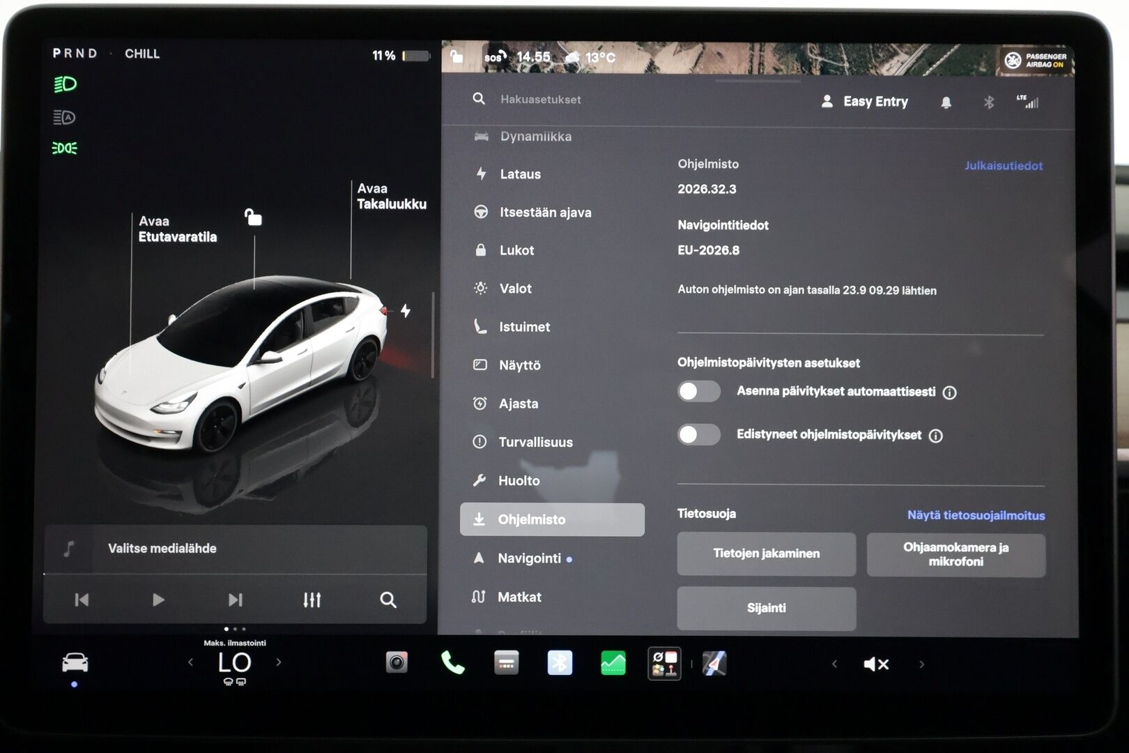 Tesla Model 3 2023 Standard Range Plus RWD - | ILP | Koukku | Lasikatto | ACC | Matrix-LED | P.Kamera | Muistipenkki | Premium Audio | Navi | Kaistavahti | Keyless |