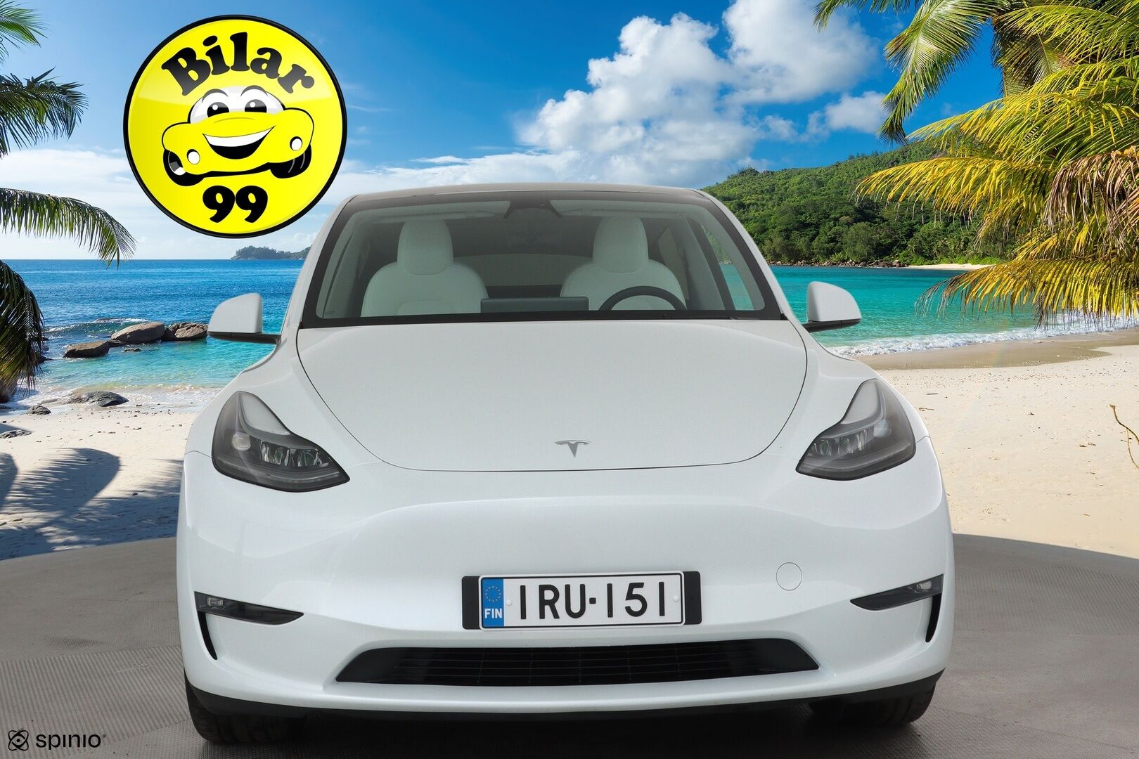 Tesla Model Y 2024 Long Range **Lämpöpumppu / Lasikatto / Matrix-LED / Adapt.Vakkari / P.Kamera / Muistipenkki / Navi / Keyless / Koukku** - 1-om Suomi-auto / 2x Latauskaapelit / Kahdet Renkaat