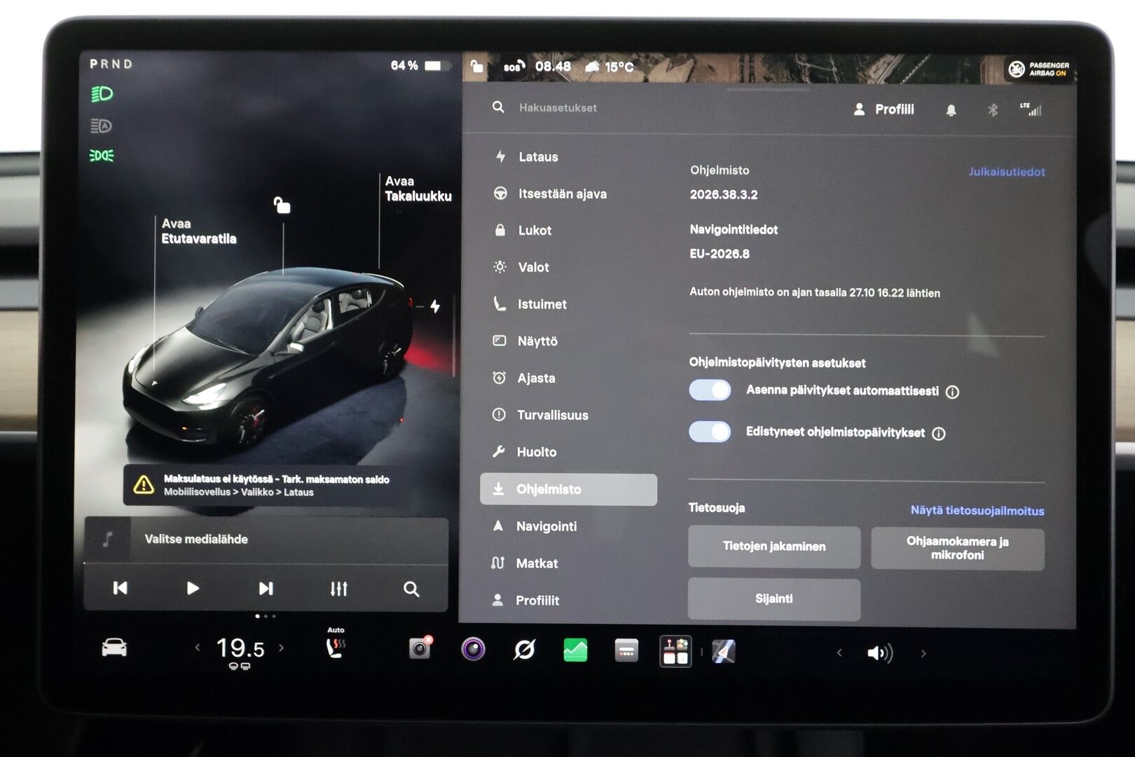 Tesla Model Y 2022 Performance - | ILP | Koukku | Lasikatto | ACC | Matrix-LED | P.kamera | Muistipenkki | Premium Audio | Navi | Kaistavahti | Keyless | 2x Latauskaapelit | - KORKO VAIN 3,99 %