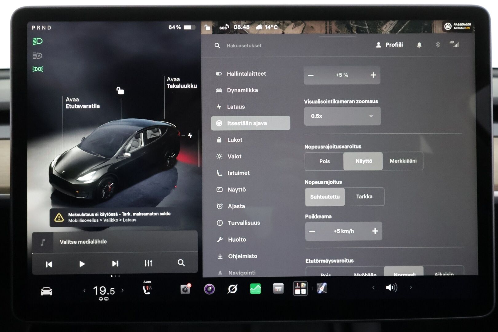 Tesla Model Y 2022 Performance - | ILP | Koukku | Lasikatto | ACC | Matrix-LED | P.kamera | Muistipenkki | Premium Audio | Navi | Kaistavahti | Keyless | 2x Latauskaapelit | - KORKO VAIN 3,99 %