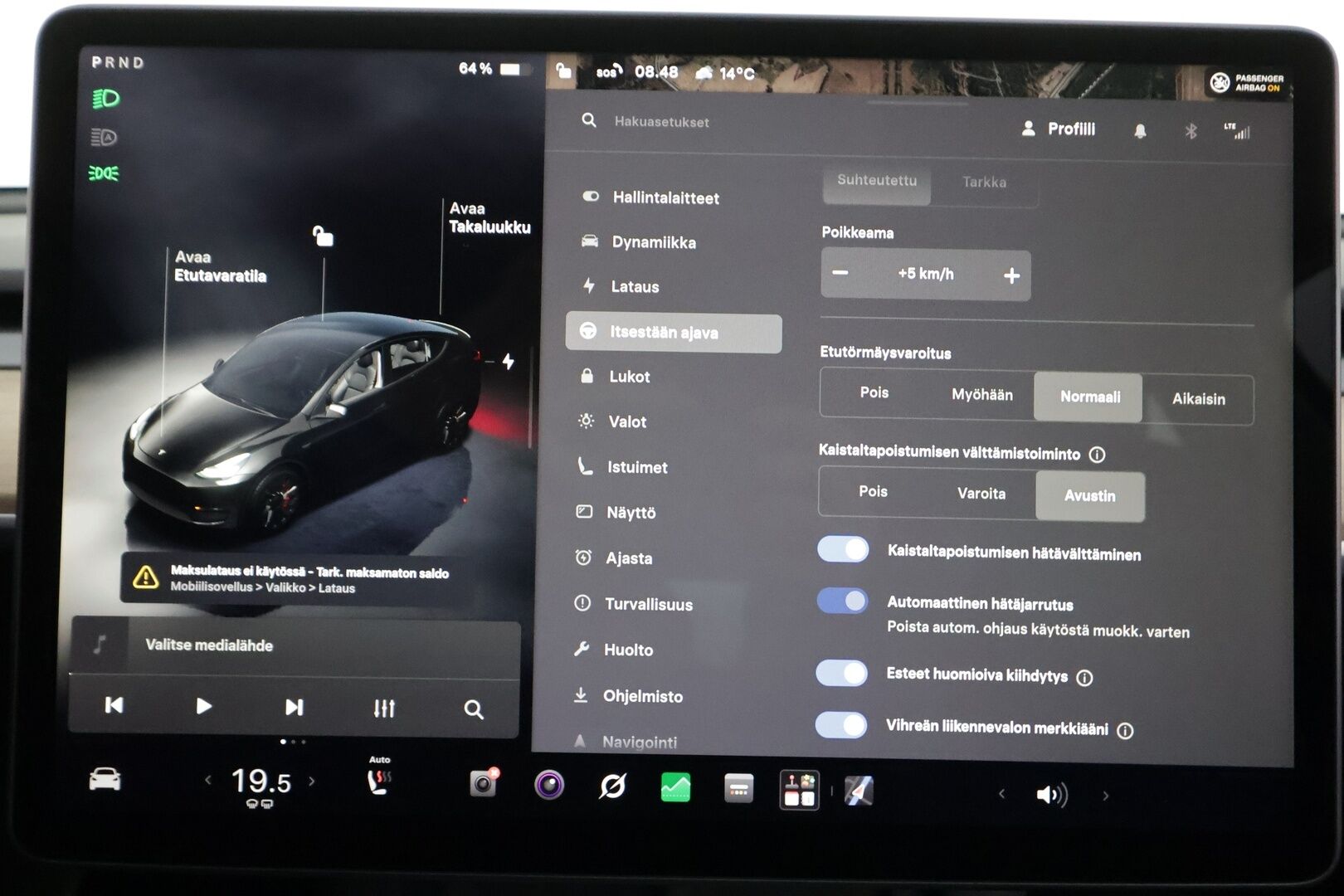 Tesla Model Y 2022 Performance - | ILP | Koukku | Lasikatto | ACC | Matrix-LED | P.kamera | Muistipenkki | Premium Audio | Navi | Kaistavahti | Keyless | 2x Latauskaapelit | - KORKO VAIN 3,99 %
