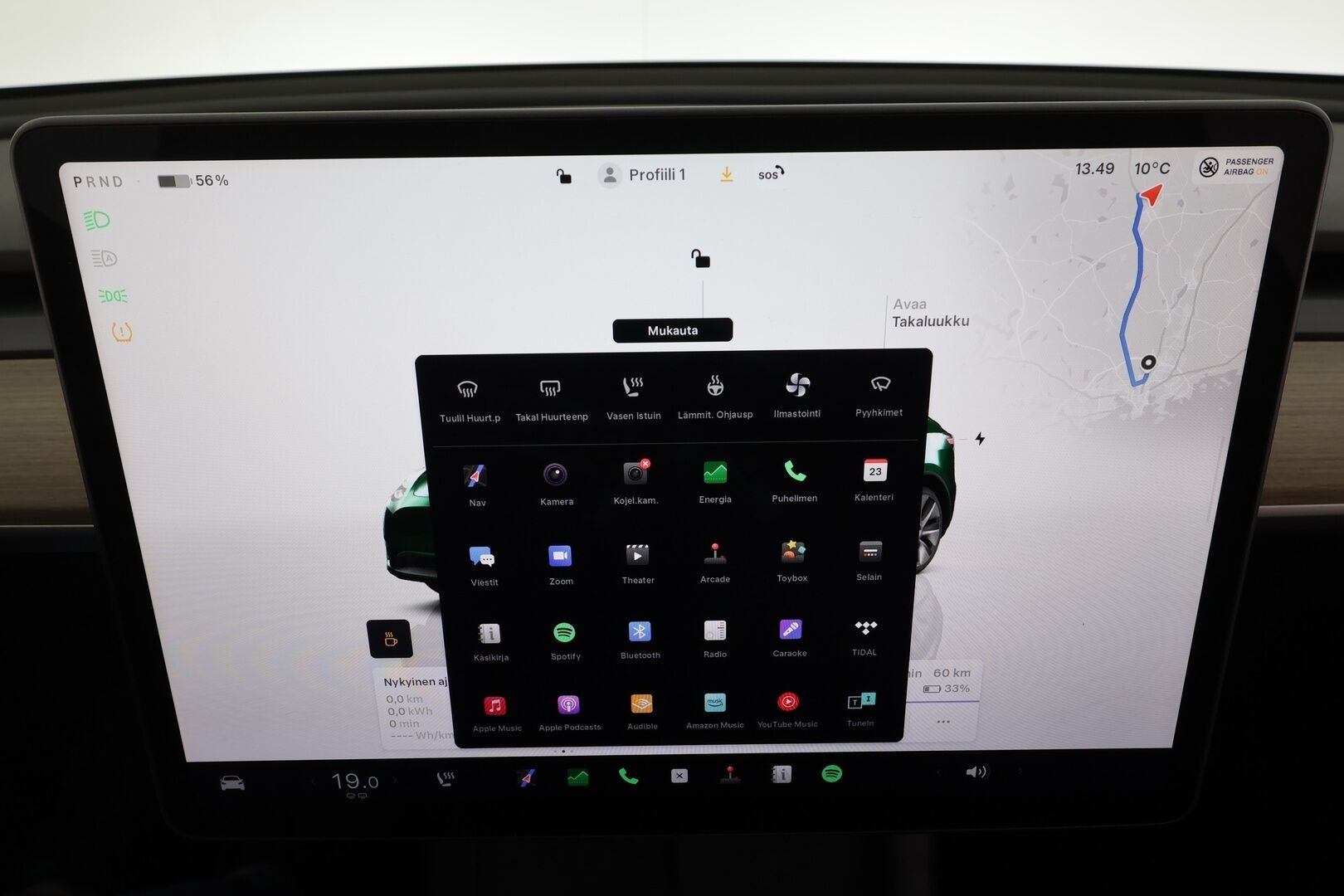 Tesla Model Y 2024 RWD * Koukku / ILP / Premium Audio / Lasikatto / Matrix LED / Nahat / Ratinlämmitin * - 1.Om Suomi-auto / Kahdet renkaat aluvanteilla / Alvillinen