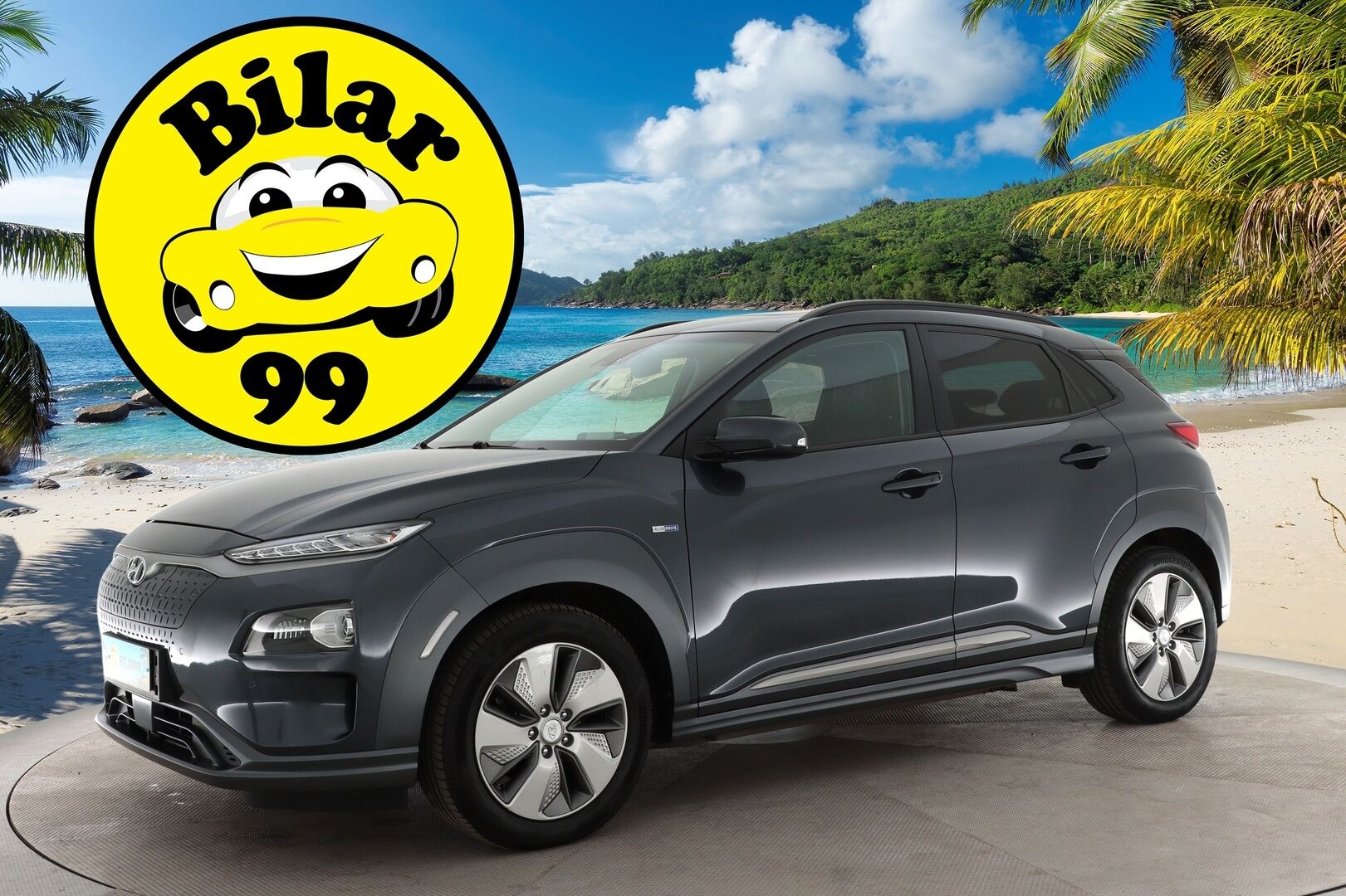 HYUNDAI KONA 2019 Premium Electric 64 kWh / Lämpöpumppu / Ilmastoidut nahkapenkit / Adapt. vakkari / HUD / Kaistavahti / P.Kamera* - *Taloudellinen sähköauto / Kattavasti varusteltu / Siisti maalipinta!*