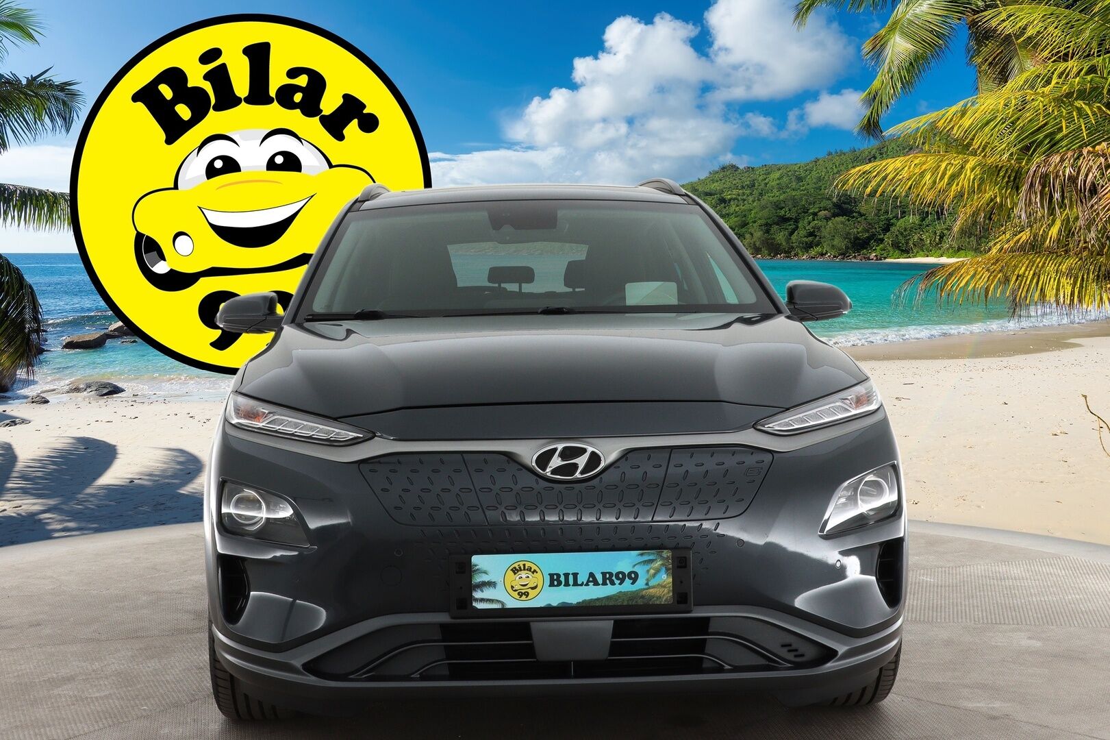 HYUNDAI KONA 2019 Premium Electric 64 kWh / Lämpöpumppu / Ilmastoidut nahkapenkit / Adapt. vakkari / HUD / Kaistavahti / P.Kamera* - *Taloudellinen sähköauto / Kattavasti varusteltu / Siisti maalipinta!*