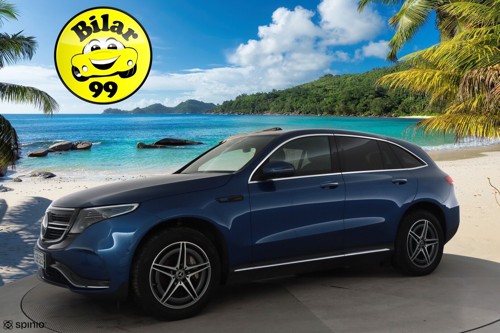 Mercedes-Benz EQC 2023 400 4MATIC AMG * Distronic+ / Vetokoukku / Multibeam LED / Muistipenkit / 360 Kamera / Keyless * - Merkkihuollettu / Akku kuntotarkastettu SoH 97,2%