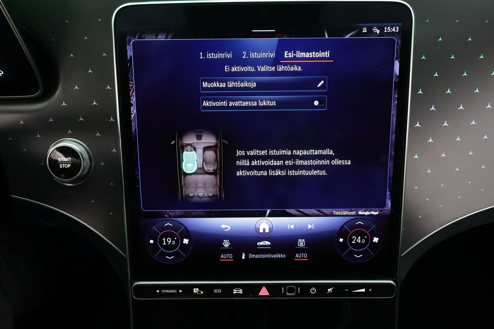 Mercedes-Benz EQE 2023 500 4MATIC AMG * Koukku / Distronic / Ilma-alusta / Digital-Lights / 360 / Burmester / Comfort-penkit Muistilla * - Akku kuntotarkastettu SoH 98,8 / Kahdet renkaat aluvanteilla