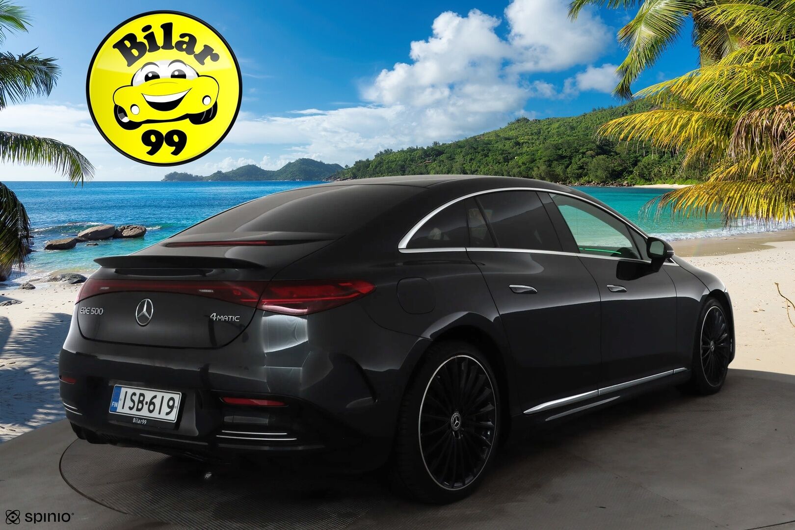 Mercedes-Benz EQE 2023 500 4MATIC AMG * Koukku / Distronic / Ilma-alusta / Digital-Lights / 360 / Burmester / Comfort-penkit Muistilla * - Akku kuntotarkastettu SoH 98,8 / Kahdet renkaat aluvanteilla