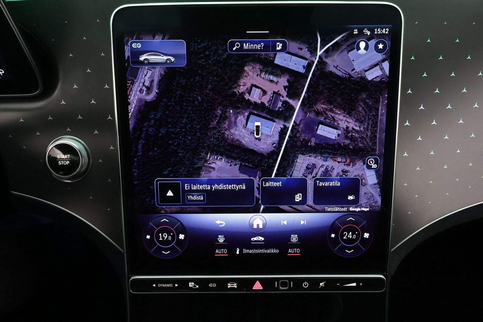 Mercedes-Benz EQE 2023 500 4MATIC AMG * Koukku / Distronic / Ilma-alusta / Digital-Lights / 360 / Burmester / Comfort-penkit Muistilla * - Akku kuntotarkastettu SoH 98,8 / Kahdet renkaat aluvanteilla