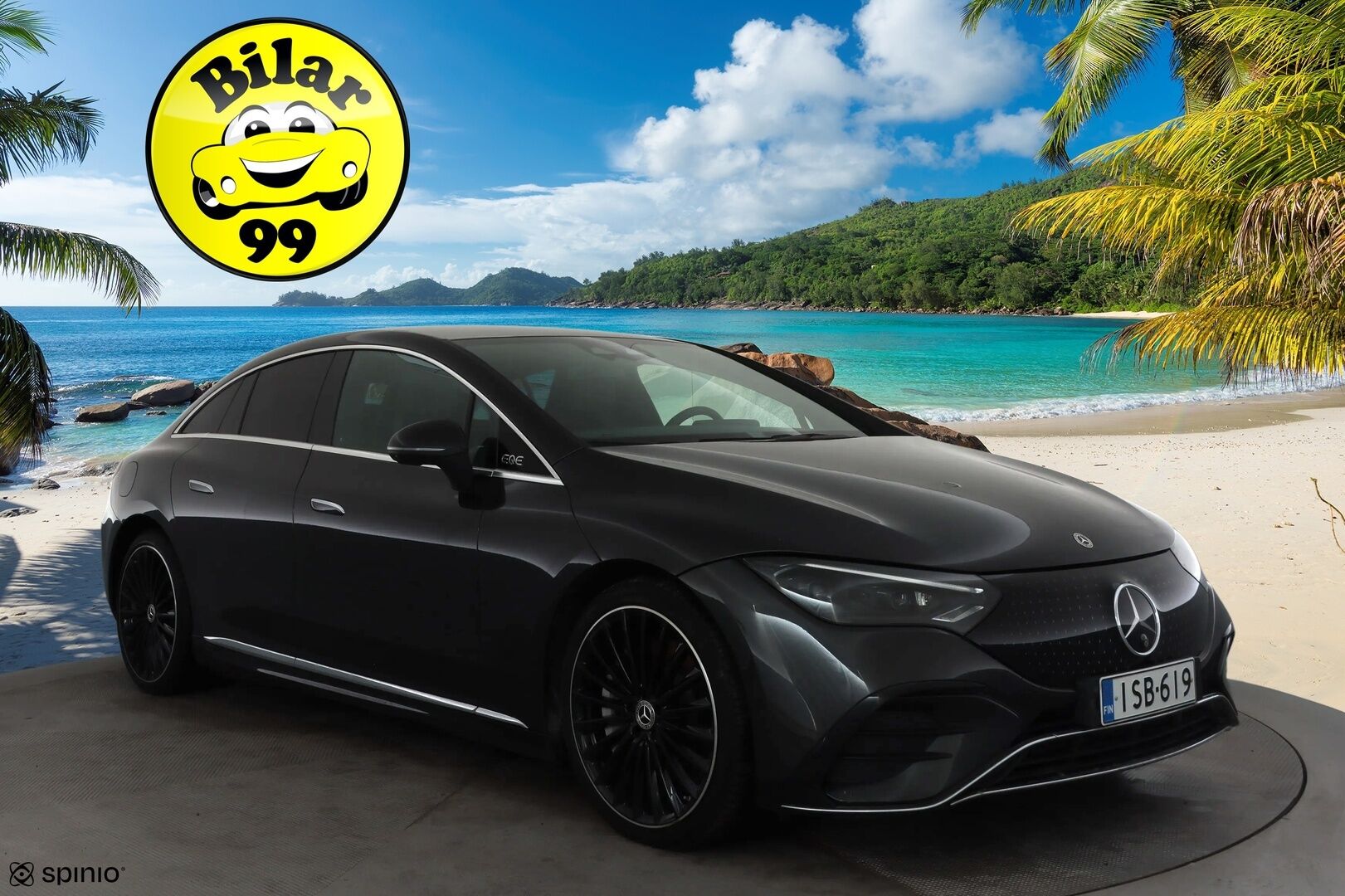 Mercedes-Benz EQE 2023 500 4MATIC AMG * Koukku / Distronic / Ilma-alusta / Digital-Lights / 360 / Burmester / Comfort-penkit Muistilla * - Akku kuntotarkastettu SoH 98,8 / Kahdet renkaat aluvanteilla