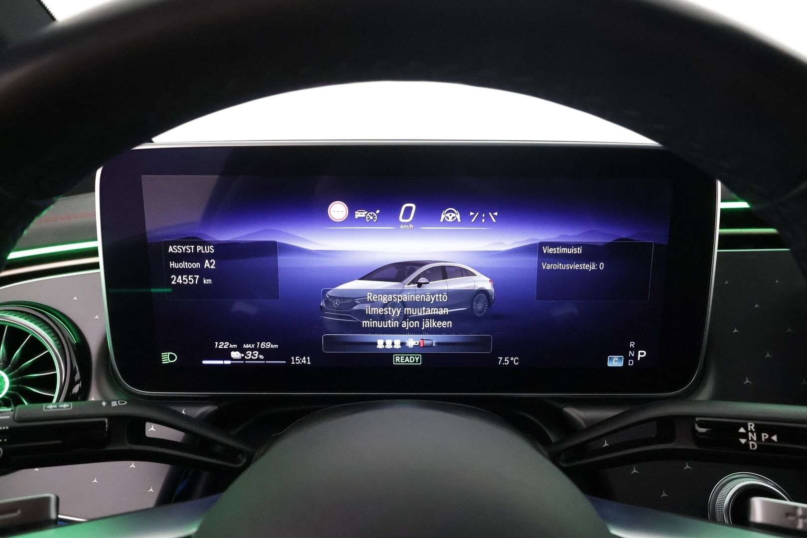 Mercedes-Benz EQE 2023 500 4MATIC AMG * Koukku / Distronic / Ilma-alusta / Digital-Lights / 360 / Burmester / Comfort-penkit Muistilla * - Akku kuntotarkastettu SoH 98,8 / Kahdet renkaat aluvanteilla