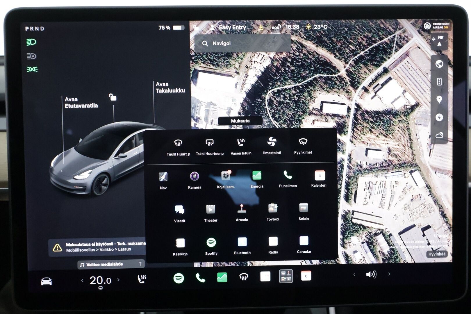 Tesla Model 3 2020 Long Range - | Lasikatto | ACC | LED | Muistipenkki | P.Kamera | Premium Audio | Navi | Kaistavahti | Keyless | 2x Latauskaapelit | Kahdet renkaat |