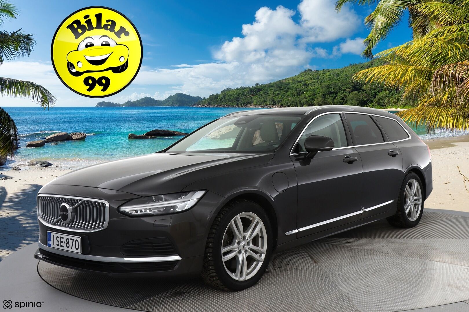 Volvo V90 2022 T6 AWD Inscription Expression *Webasto / Pilot Assist / Harman/Kardon / P-kamera / Koukku / Sporttinahat / KeylessGo* - 2x Alumiinivanteet / BLIS / Vaalea nahkasisusta!