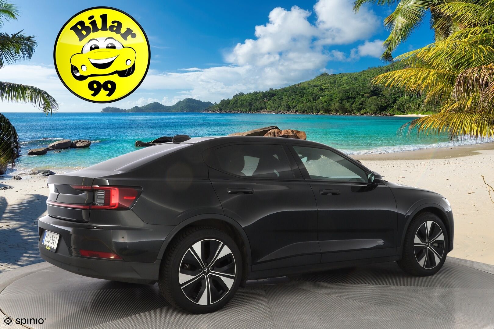 POLESTAR 2 2023 Long Range Dual Motor *ACC / Lasikatto / Muistipenkki / LED / 360° / Lämpöpumppu* - SoH 94.9% / Molemmat laturit / Puhdas Carvertical