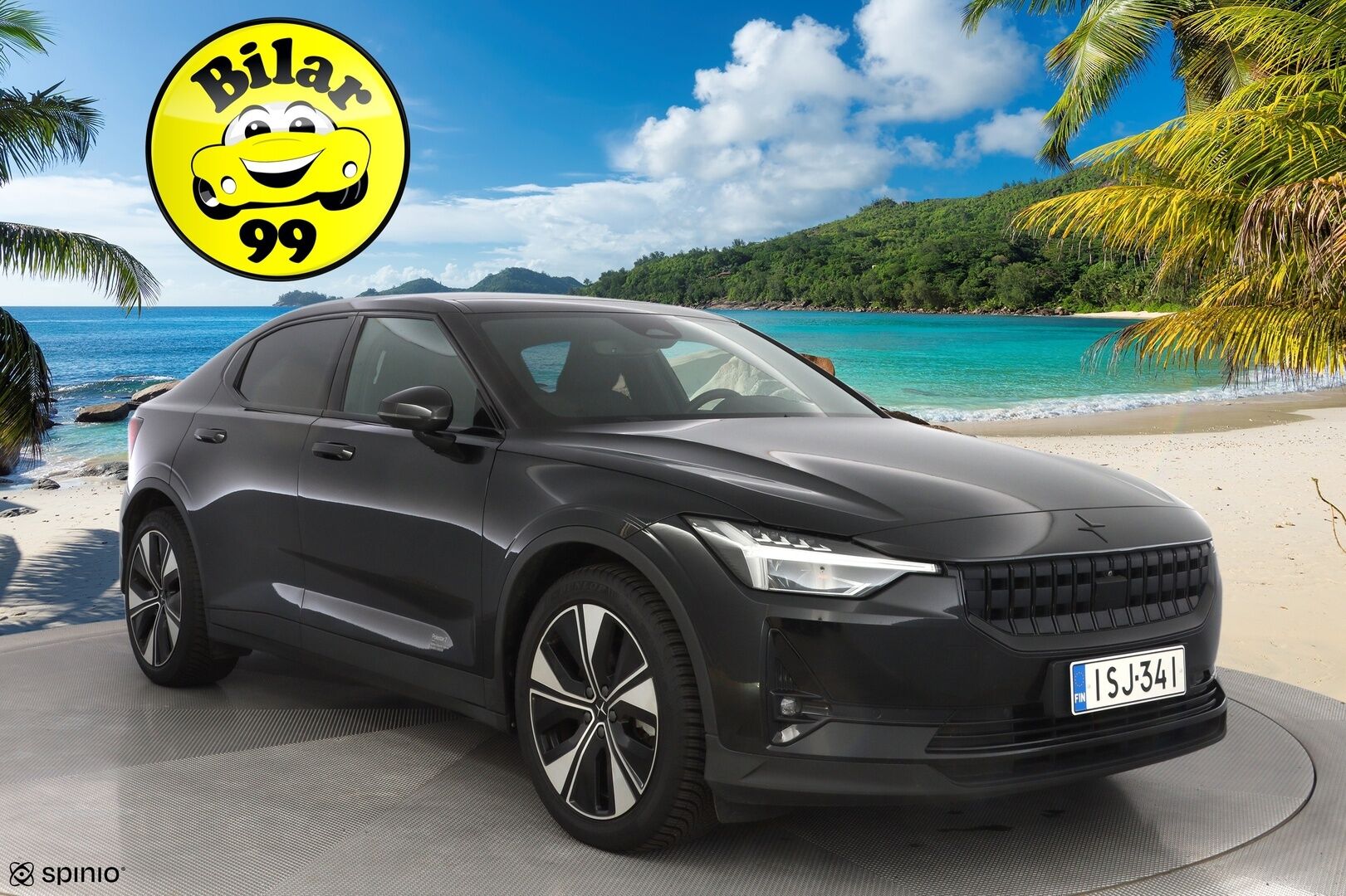 POLESTAR 2 2023 Long Range Dual Motor *ACC / Lasikatto / Muistipenkki / LED / 360° / Lämpöpumppu* - SoH 94.9% / Molemmat laturit / Puhdas Carvertical
