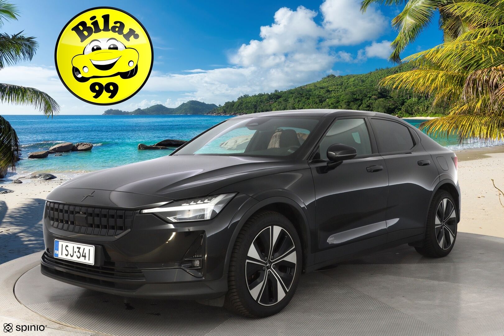 POLESTAR 2 2023 Long Range Dual Motor *ACC / Lasikatto / Muistipenkki / LED / 360° / Lämpöpumppu* - SoH 94.9% / Molemmat laturit / Puhdas Carvertical