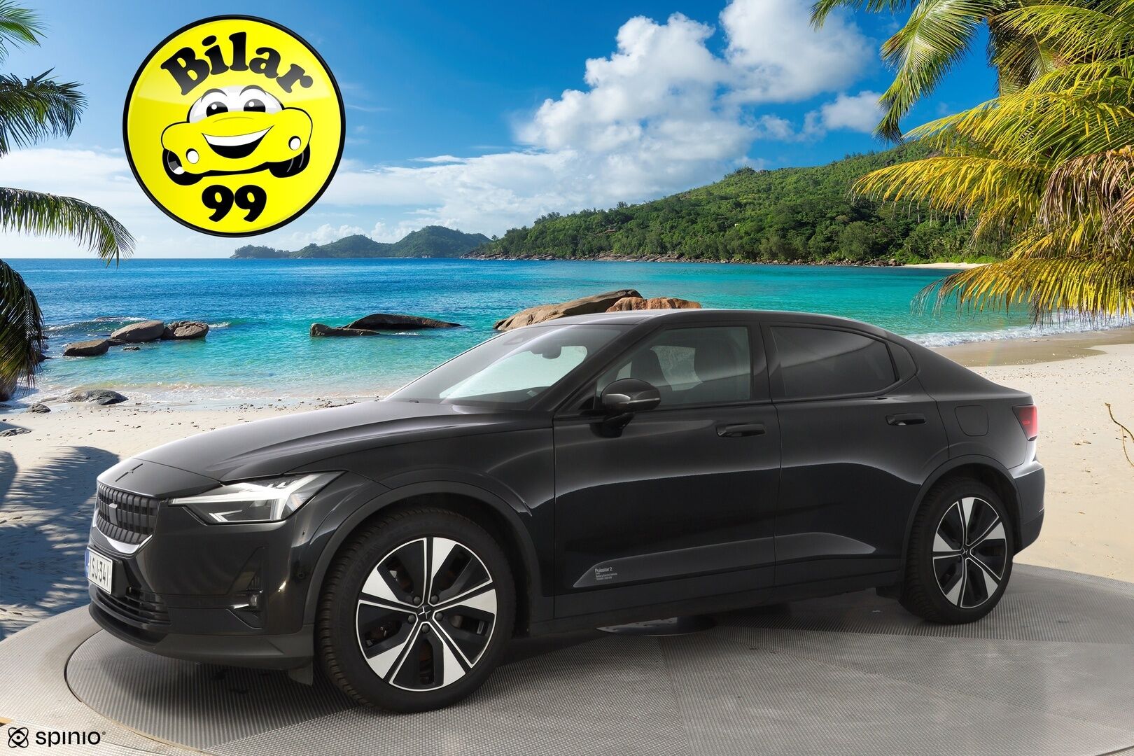 POLESTAR 2 2023 Long Range Dual Motor *ACC / Lasikatto / Muistipenkki / LED / 360° / Lämpöpumppu* - SoH 94.9% / Molemmat laturit / Puhdas Carvertical