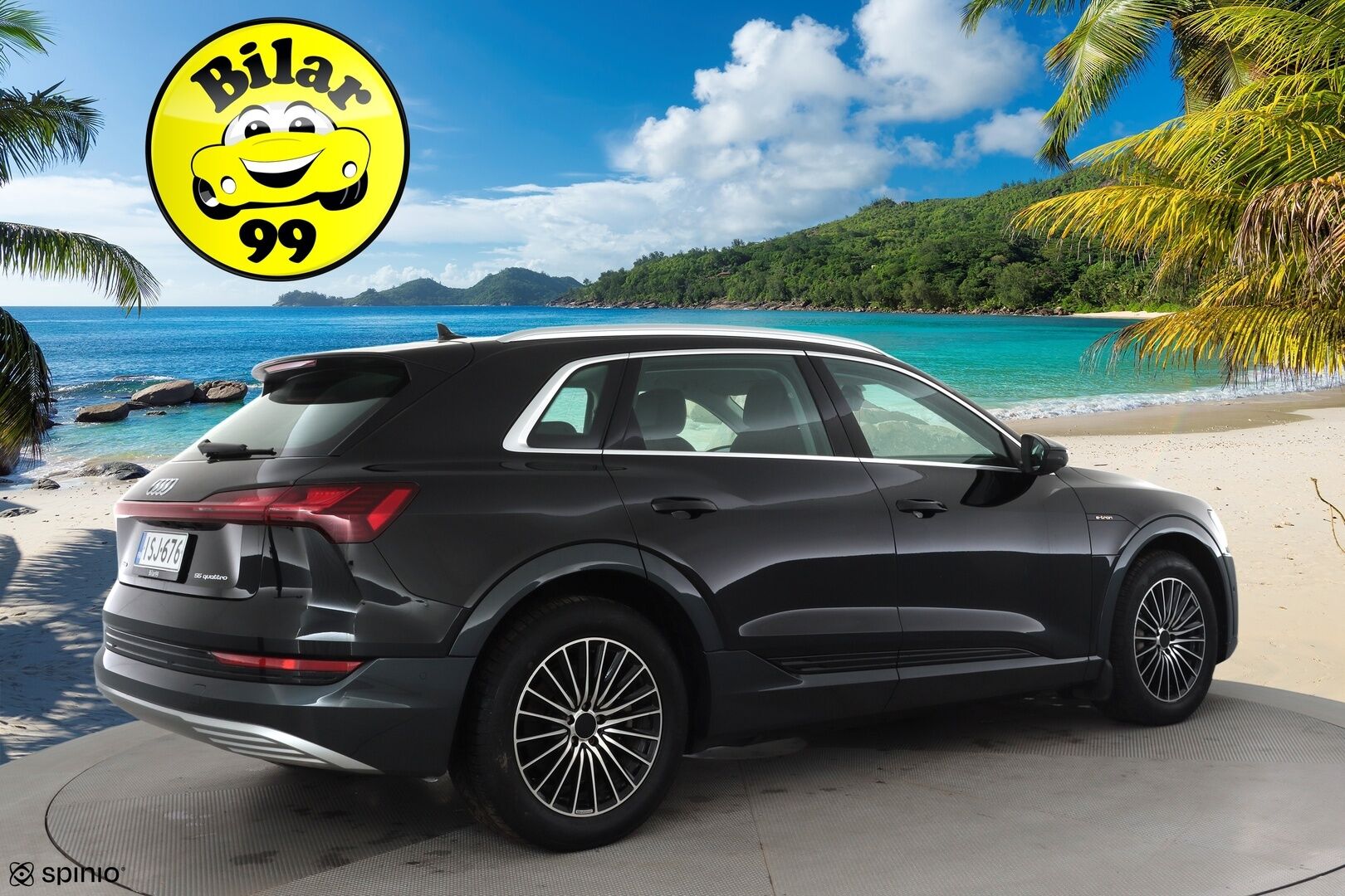 Audi e-tron 2022 55 quattro * ACC / Lisälämmitin / Muistipenkki / P.tutkat / Apple&Android / Nahkaverhoilu * - Akku kuntotarkastettu SoH 96.1% / 2x Lataus / Kahdet Renkaat