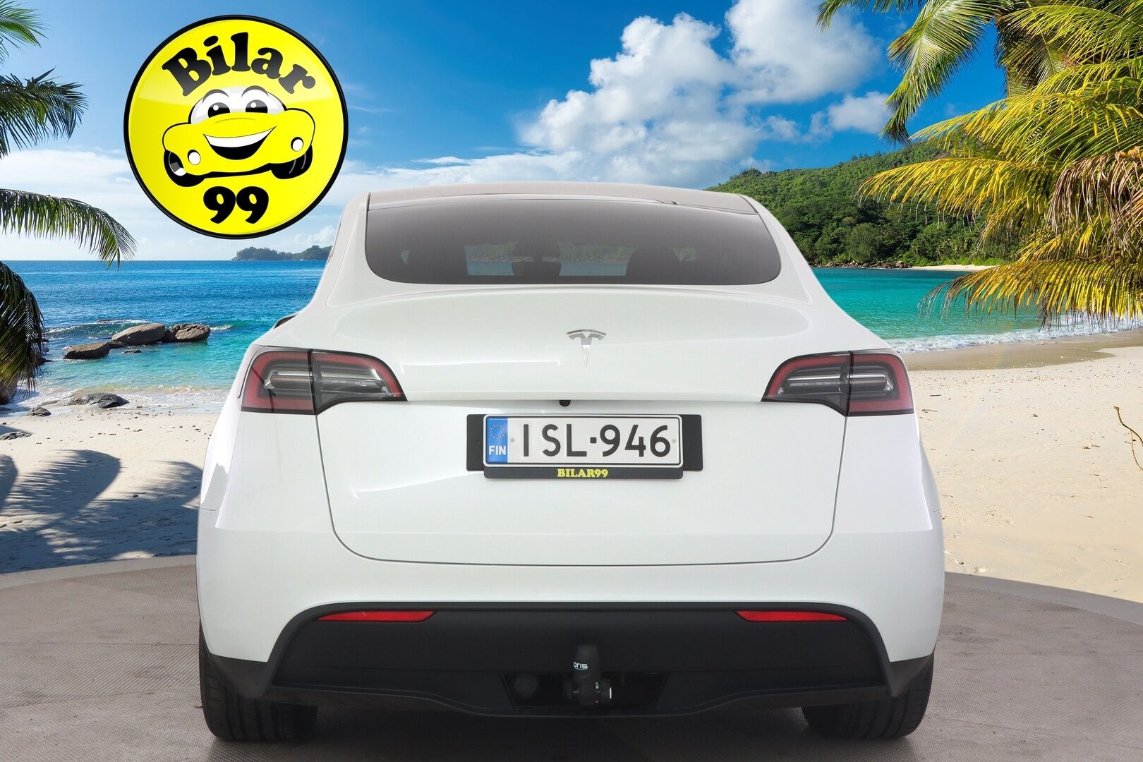 Tesla Model Y 2023 RWD *Autopilot / Lasikatto / AMD Ryzen / Lämpöpumppu / Premium Audio & Connectivity / Koukku / P.Kamerat / LED / Navi * - ALV-vähennyskelpoinen Model Y Tesla 2x vanteilla