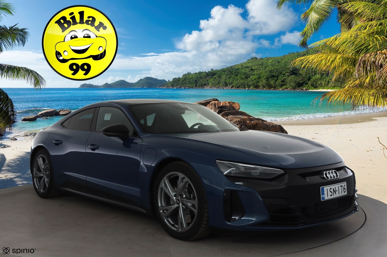 Audi E-TRON GT RS 2022 quattro * ACC / HUD / B&O / Night Vision / Ilma-alusta / 360° / Matrix LED / ILP / Lasikatto / KeylessGo / Muistipenkki / Puolinahat * - 1.Om Suomi-auto / Kahdet renkaat aluvanteilla / Merkkihuollettu