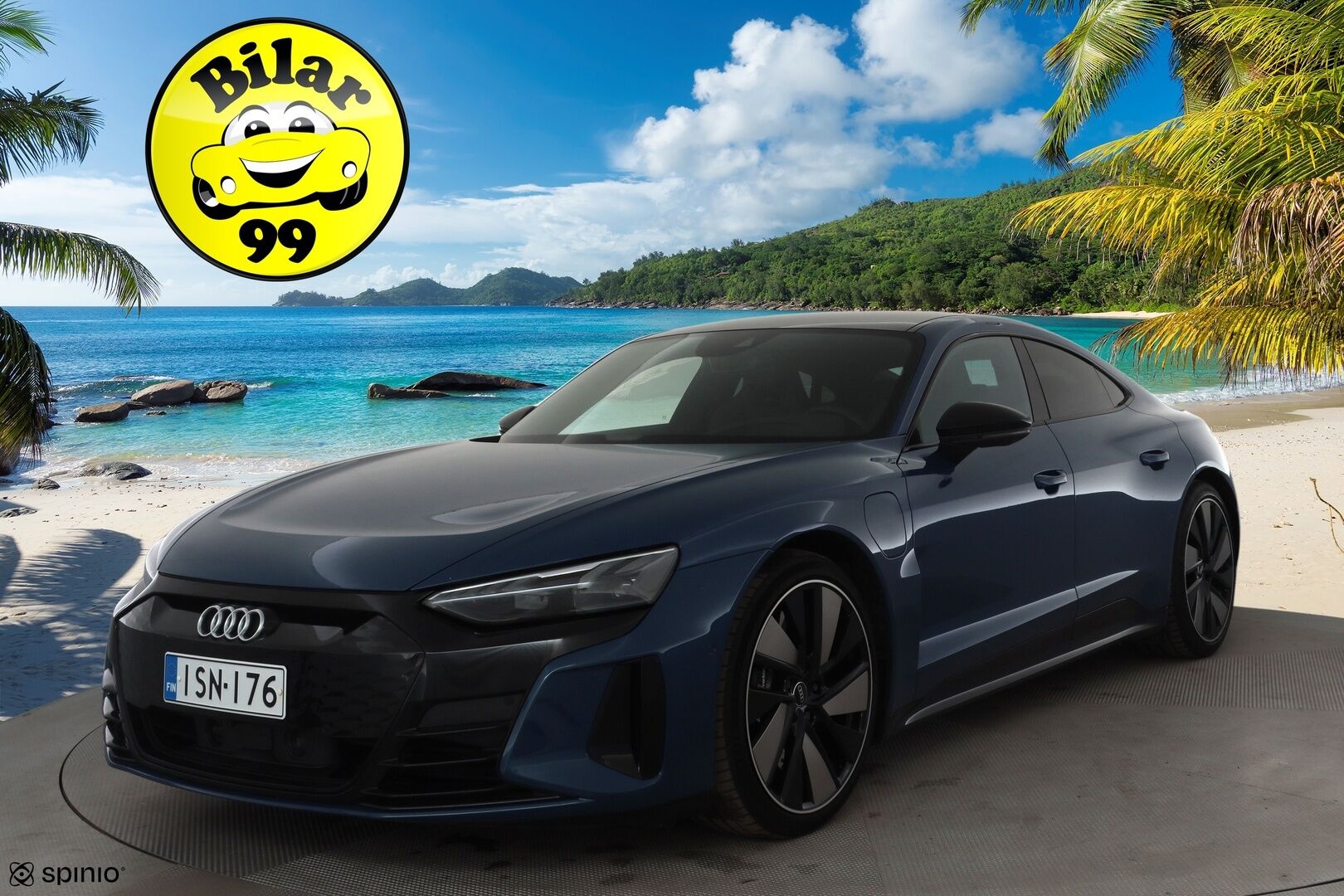 Audi E-TRON GT RS 2022 quattro * ACC / HUD / B&O / Night Vision / Ilma-alusta / 360° / Matrix LED / ILP / Lasikatto / KeylessGo / Muistipenkki / Puolinahat * - 1.Om Suomi-auto / Kahdet renkaat aluvanteilla / Merkkihuollettu