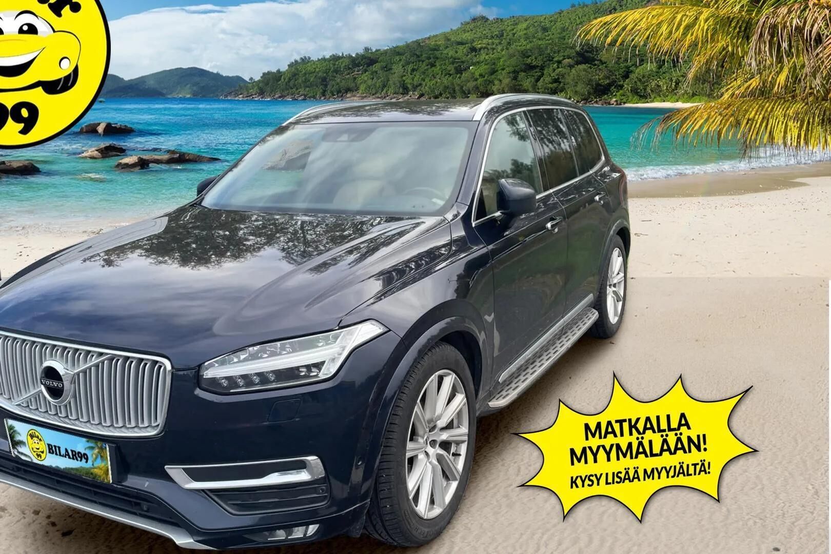 Volvo XC90 2016 D5 AWD Inscription aut - | Ilman Adblueta | Webasto | Koukku | Adapt.vakkari | Full-LED | Sporttinahat Muistilla | 7P | P.Kamera | Navi | Kaistavahti | Keylessgo | Ilma-alusta | HUD |