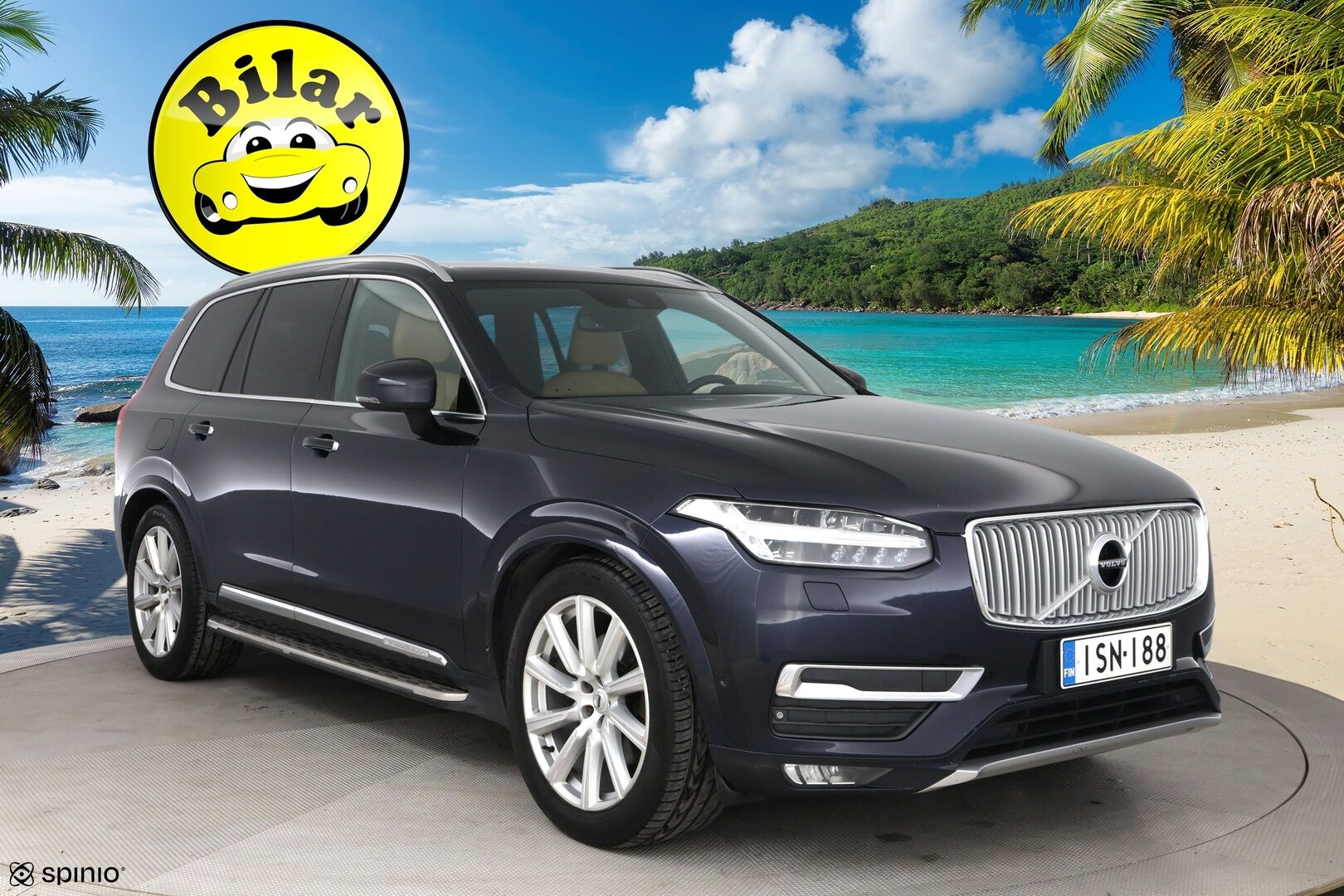 Volvo XC90 2016 D5 AWD Inscription aut - | Ilman Adblueta | Webasto | Koukku | Adapt.vakkari | Full-LED | Sporttinahat Muistilla | 7P | P.Kamera | Navi | Kaistavahti | Keylessgo | Ilma-alusta | HUD |
