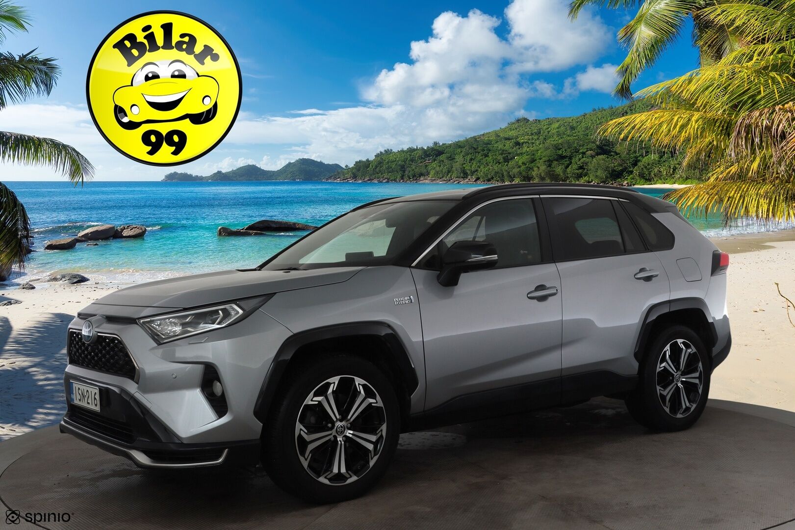 TOYOTA RAV4 PLUG-IN 2020 Hybrid 2,5 AWD * ACC / HUD / 360° / Ilmastoidut nahat / Koukku / JBL / KeylessGo / Muistipenkki * - Kahdet renkaat aluvanteilla / Huippuvarusteet