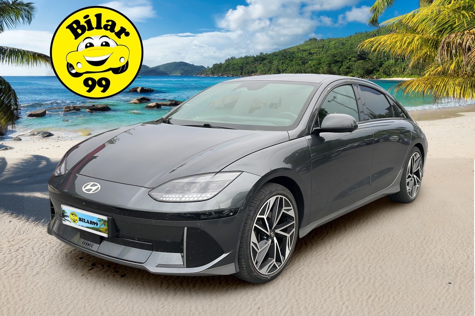 HYUNDAI IONIQ 6 2023 77 kWh 325 hv AWD Premium - | ILP | ACC | Koukku | Bose | 360° | Ilmastoidut nahat | HUD | LED | Muistipenkki | S-Luukku | Ambient | 