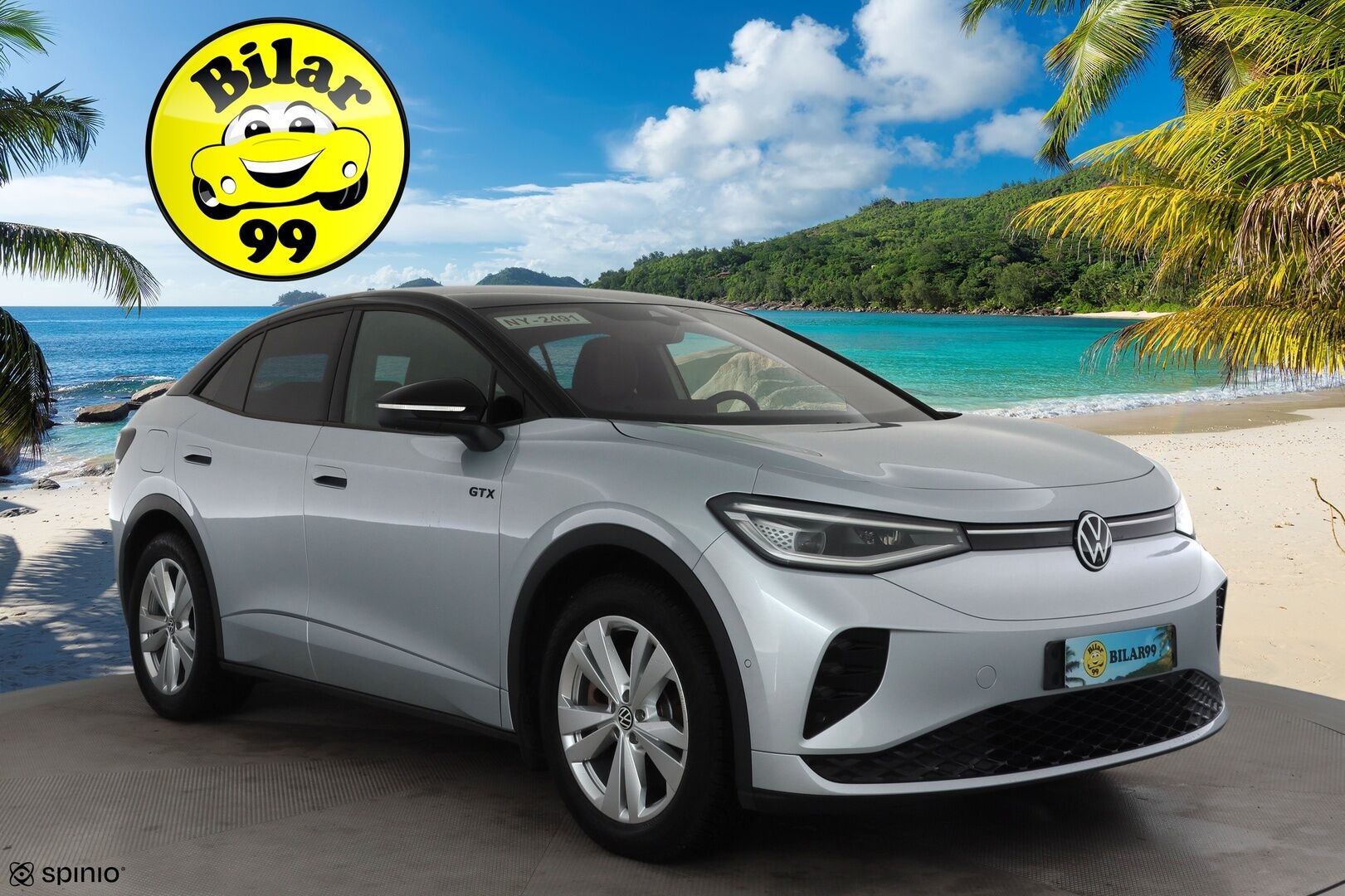 VOLKSWAGEN ID.5 2023 GTX 229hv * ACC / 360° / ILP / IQ.Light / Navi / Koukku / KeylessGo / Puolinahat * - Akku kuntotarkastettu! / Kahdet renkaat aluvanteilla merkki renkain! / Hienokuntoinen sisältä ja päältä 