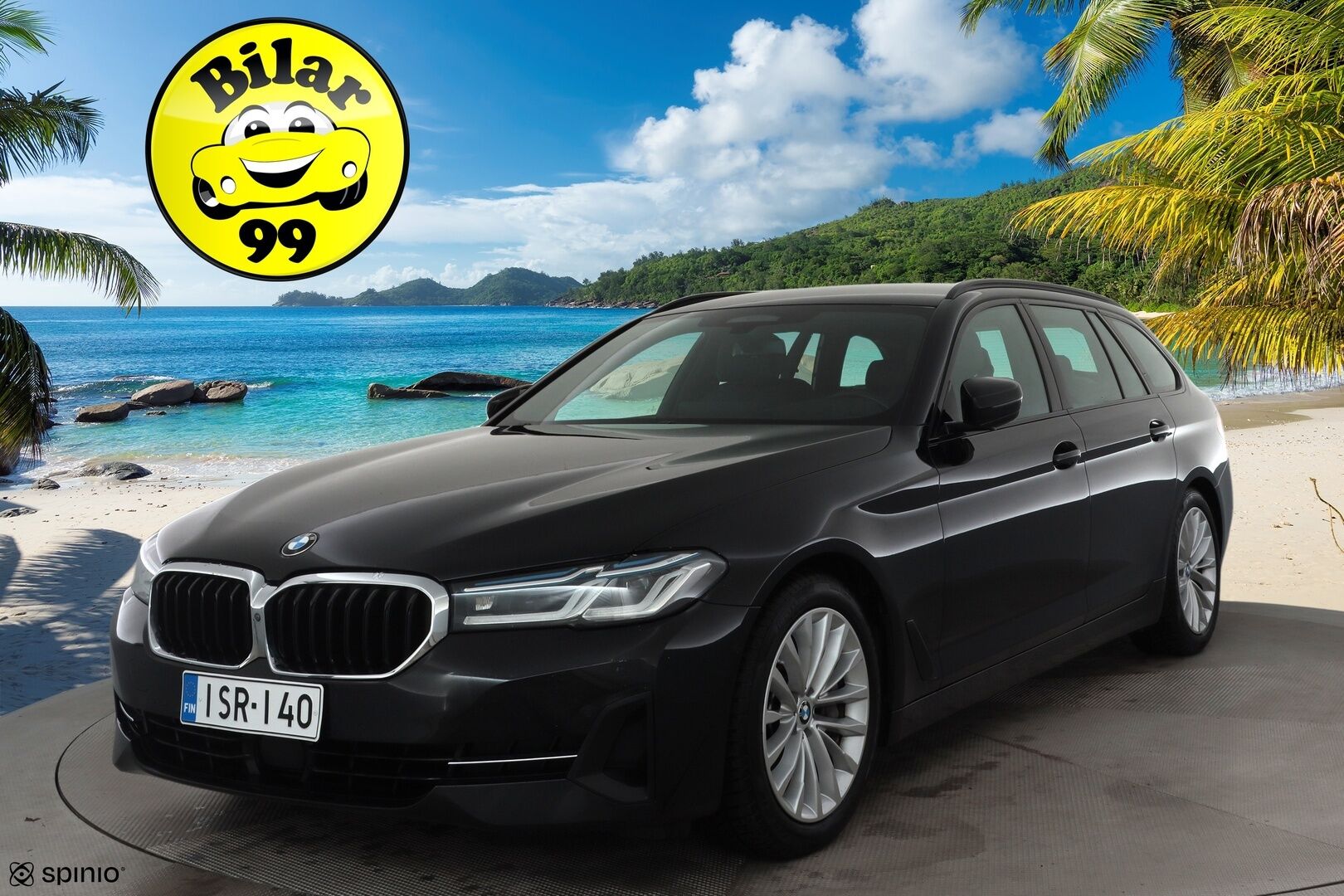 BMW 530 2021 G31 Touring 530d A xDrive Luxury * ACC / HUD / 360° / Muistipenkit / Laser / H&K / Webasto / Navi / Comfort Access * - Kahdet renkaat aluvanteilla / Huippuvarusteet - HULLU BLACKWEEK KORKOTARJOUS 2,49%